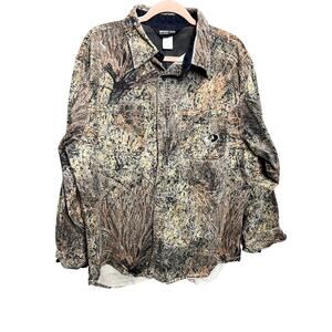 VTG Mossy Oak Camouflage Button Up Hunting XL Mens Outdoor Shirt
